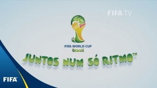Brazil 2014 Official Slogan: 'Juntos num só ritmo' (Portuguese)