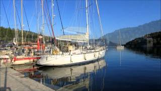 preview picture of video 'A morning at Vathi Port on Meganisi Island - Rania Ionian Sailing 2014-18'