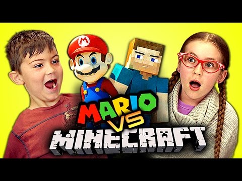 子供たちはマリオVSマインクラフトに反応する (KIDS REACT TO MARIO VS MINECRAFT)