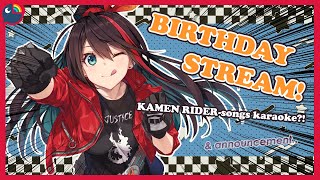【BIRTHDAY STREAM!!!】Kamen Rider-songs karaoke Q & A announc--【Etna Crimson | NIJISANJI】