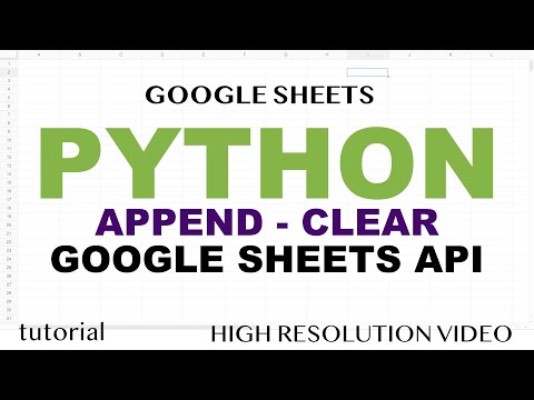 Google Sheets Python API Read Write Data