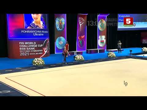 Khrystyna Pohranychna Hoop Final World Challenge Cup Minsk 2021