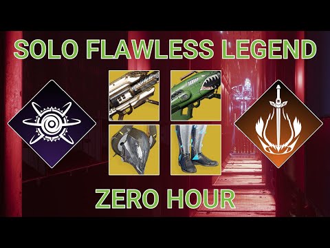 Solo Flawless Legend Zero Hour on Warlock
