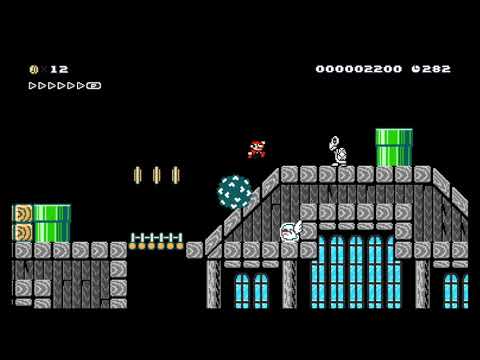 Mario Maker 2 Level - Rooftop Rumble (WR Attempt)