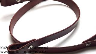 Kožená šroubovací ucha na kabelku - polotovar