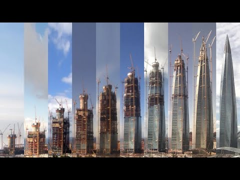 Таймлапс строительства Лахта Центра / Lakhta Center TimeLapse (2015 - 2018)