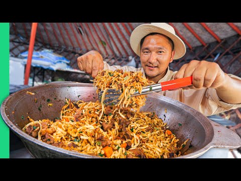 Street Food in Mongolia!! DANGEROUS Soviet Milk Can Mutton!!