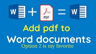How to add multiple pdf to word document| How to insert pdf files into Word document| in pdf or Word