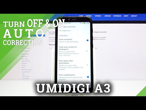 Activate Auto-Correction Feature – UMIDIGI A3 & Keyboard Options