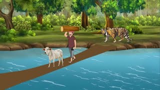 एक गरीब लकड़हारे का बदलता भाग्य | CARTOON STORIES | HINDI KAHANIYAN