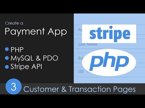PHP MySQL Stripe API Payment App Part 1