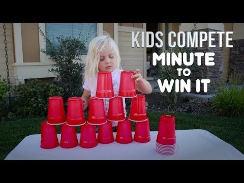 MINUTE-TO-WIN-IT GAMES | Kids Compete!