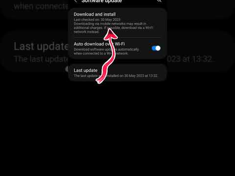 How to check Software updates in Samsung phone | Software Update In Samsung| #samsung | #shorts
