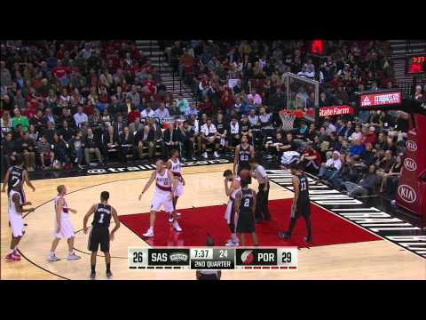 Chris Kaman Highlights Spurs vs. Blazers 12.15.2014 - 11 Points, 3 Rebounds