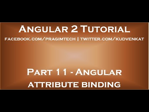 Angular attribute binding