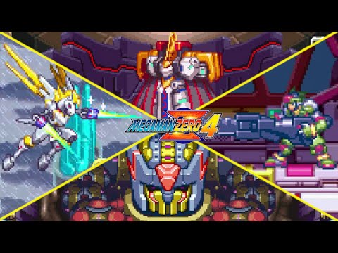 Mega Man Zero 4 - All Bosses + Ending (No Damage)