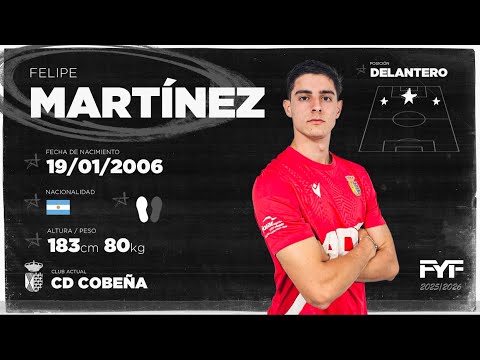 Felipe Martínez #24 | Delantero | CD Cobeña | 19-01-2006