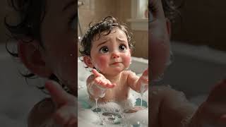 Mama No Shampoo Please 🥺😭❤️ #shorts #cutebaby | When You Hate Shampoo But Love Bath Time! 🛁🥺 #viral