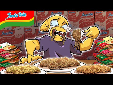 24 HOURS EATING INDOMIE | DEXO ANIMATION