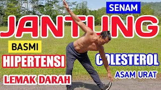 Download lagu Senam JANTUNG | untuk HIPERTENSI - Colesterol - Asam urat - lemak darah akan hilang mp3
