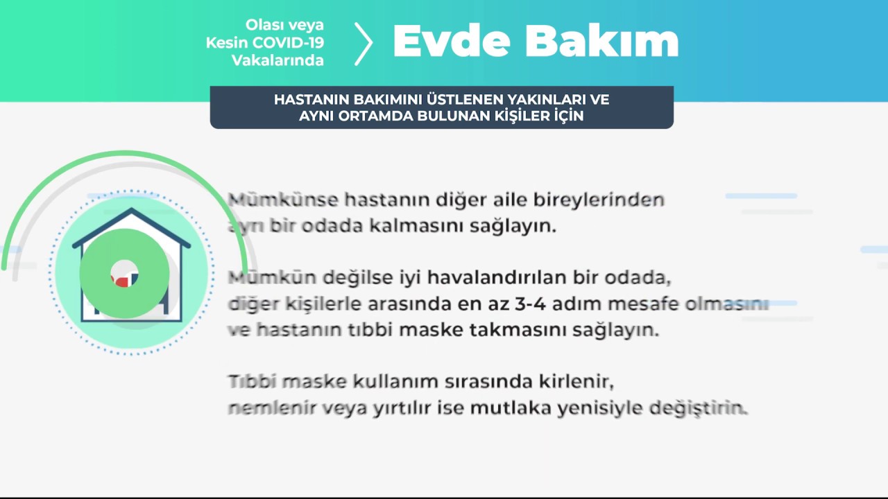 COVID-19 Vakalarında Evde Bakım