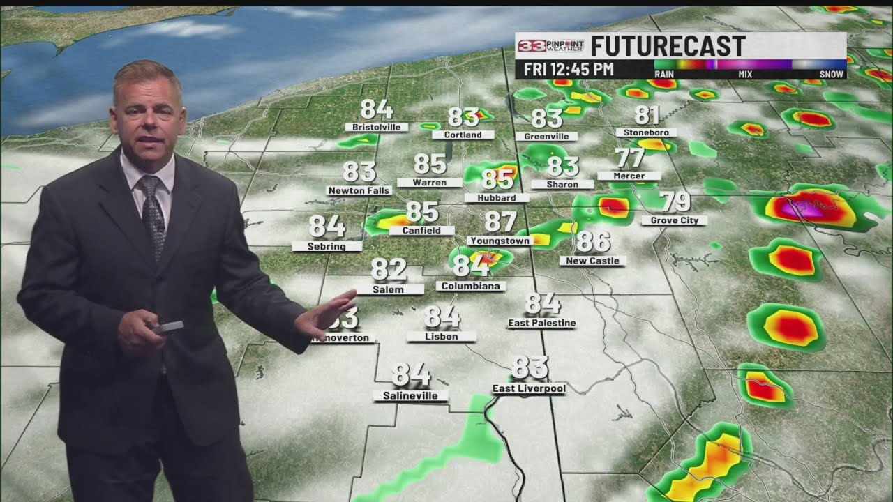 Isolated storm Friday