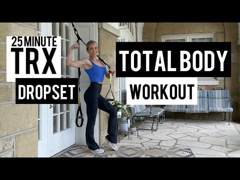 25 Minute Full Body TRX Dropset Workout | Strength Endurance Power | Suspension Training At Home