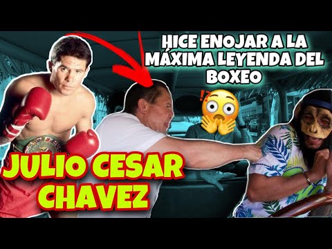 JULIO CESAR CHAVEZ getting angry with the monkey 0te