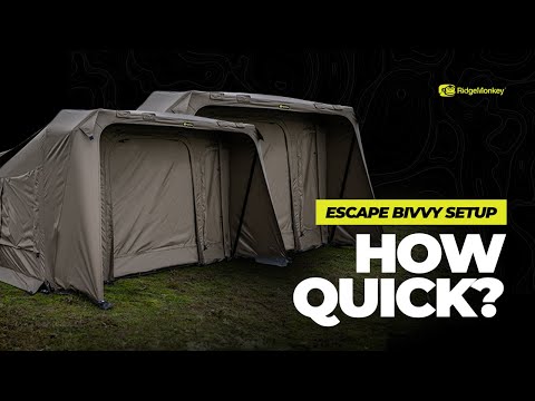 How quick does a RidgeMonkey EscAPE XF Bivvy go up?