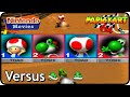 Mario Kart 64 Versus 2 Players Toad Vs Yoshi