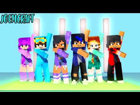 COUPLE DANCE | NICO, ZOEY, EIN, KIM, AARON , APHMAU | CHICKEN WINGS MEME DANCE - Minecraft Animation