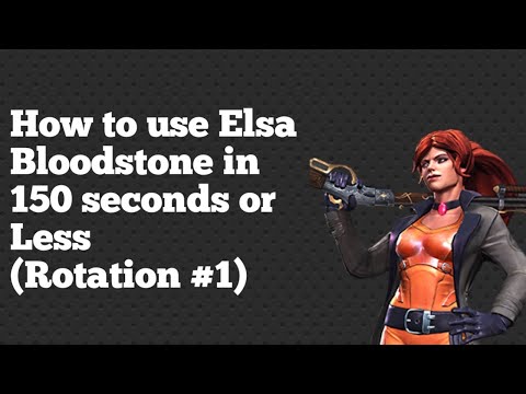 How to Use Elsa Bloodstone Rotation#1 in Marvel Contest of Champions