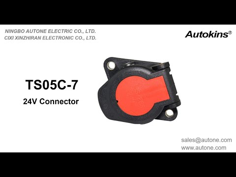 Autone TS05C-7 7 pin 24v Nylon Trailer Socket with Anti-drop For ABS & EBS