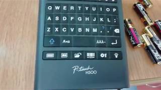 How to input batteries to Labeler P-touch H500 Brother