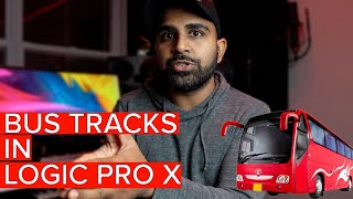 How to create BUS tracks in Logic Pro X?