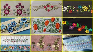 2025 Hemline embroidery border /floral borderline embroidery for tablecloth/ shawl / lace embroidery