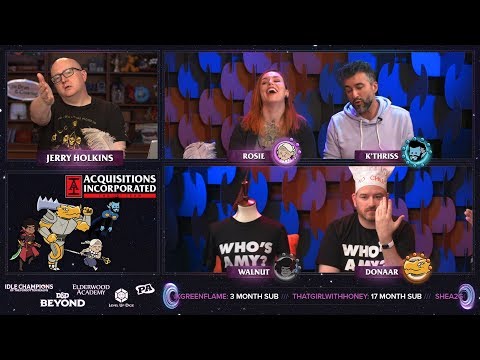 Table Talk: The Velvet Cloak, Part 4 - S3 E17 - Acquisitions Inc: The "C" Team