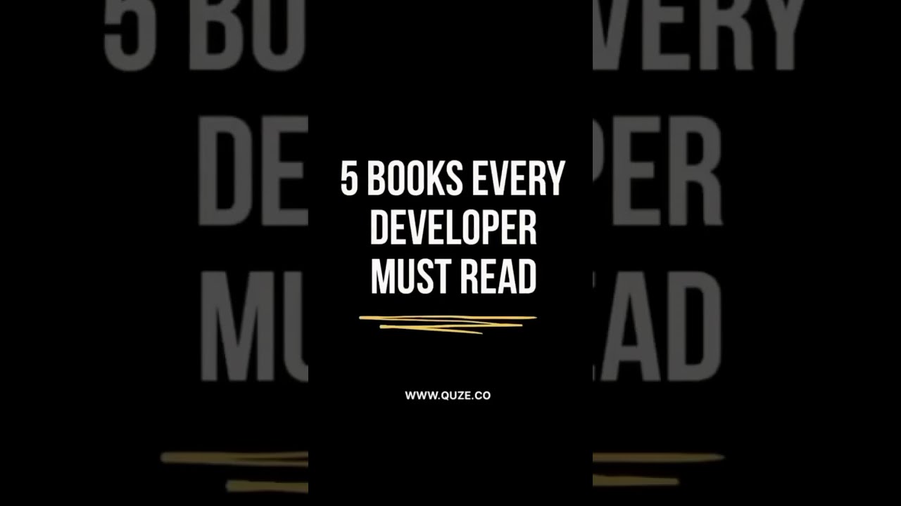 5 Books Every Developer Must Read👨‍⚖️ #shorts #uoutubeshorts