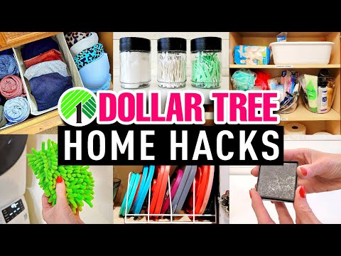 DOLLAR TREE HOME HACKS For Everyday REAL Life Organization & Storage!