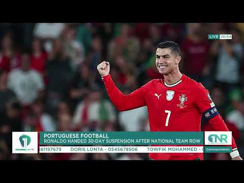 Cristiano Ronaldo Handed 30-Day Suspension by Portuguese Football Federation