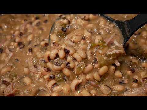 Let's Make a Delicious Pot of Southern Black Eyed Peas! Easy Slow Cooker- New Years Dinner Recipe