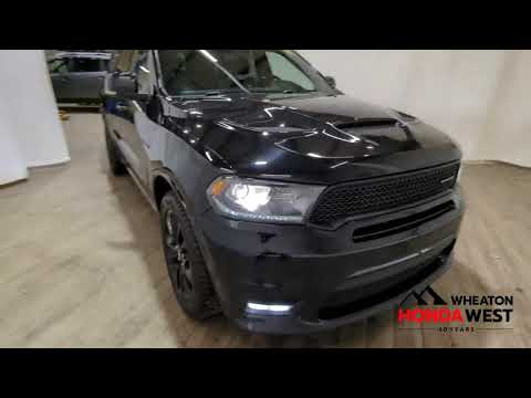 2020 Dodge Durango R/T AWD in Black for sale at Wheaton Honda West in Calgary, AB