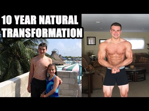 10 Year Natural Bodybuilding Transformation