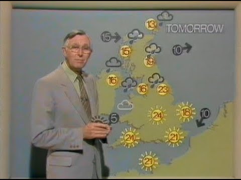 Weather Forecast with Jack Scott BBC1 Monday 22nd June 1981