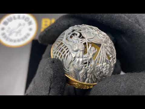 Unique Silver Coins - 2021 2 oz Silver Heaven and Hell Spherical Coin Samoa - At Bullion Exchanges