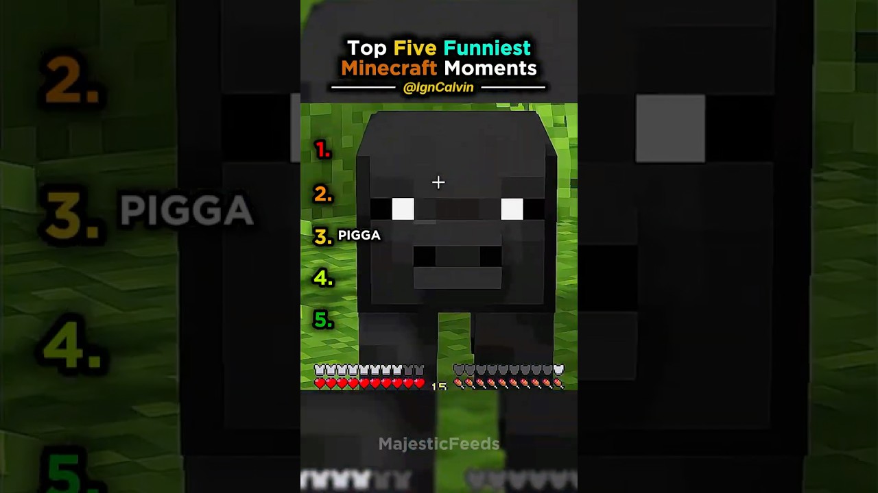 Top 5 FUNNIEST Minecraft Moments! THESE WILL MAKE YOU CRY OF LAUGHTER😂🙏🏼