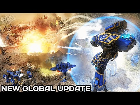 Unification Mod (New 6.9): New Reaver-class Titans in battle! - Warhammer 40K: Dawn of War Soulstorm