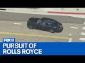 Police chase: Authorities pursuing driver in stolen Rolls-Royce in LA County