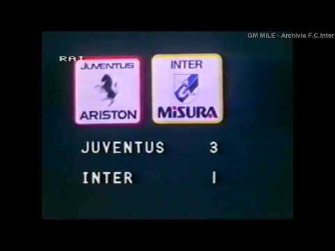1984-85 (23^ - 24-03-1985) Juventus-INTER 3-1 [Altobelli,Tardelli,Boniek,Briaschi] Servizio D.S.Rai