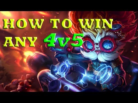 HOW TO WIN ANY 4V5! (LEAGUE OF LEGENDS)